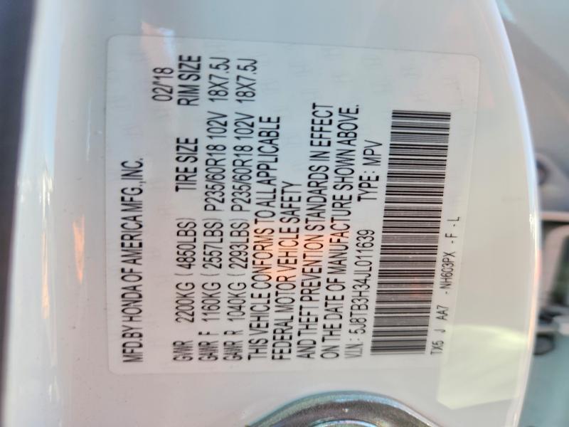 Aukcja sprzedaży 2018 Acura Rdx, vin: 5J8TB3H34JL011639, numer aukcji: 46754406
