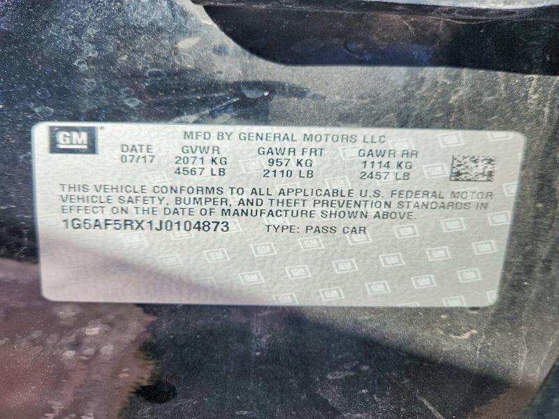 Продажа на аукционе авто 2018 Cadillac Ats, vin: 1G6AF5RX1J0104873, номер лота: 41693886