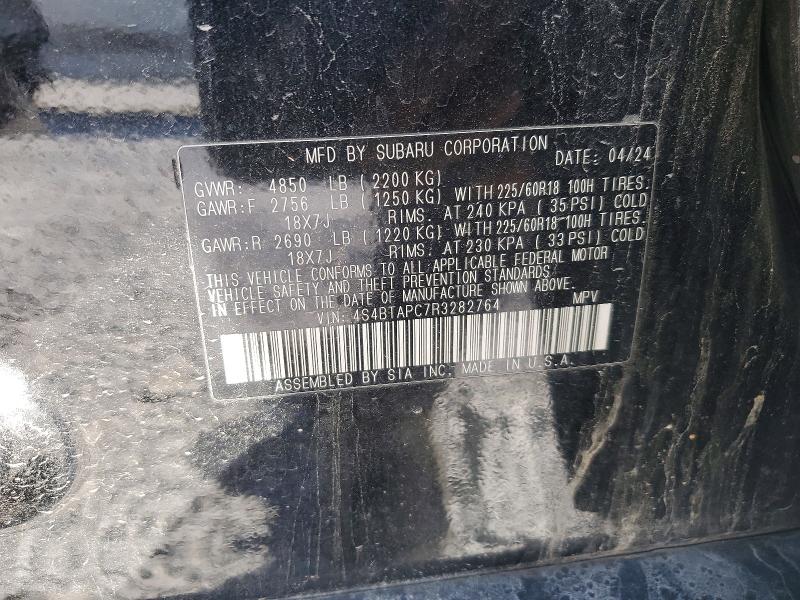 Aukcja sprzedaży 2024 Subaru Outback, vin: 4S4BTAPC7R3282764, numer aukcji: 47423906