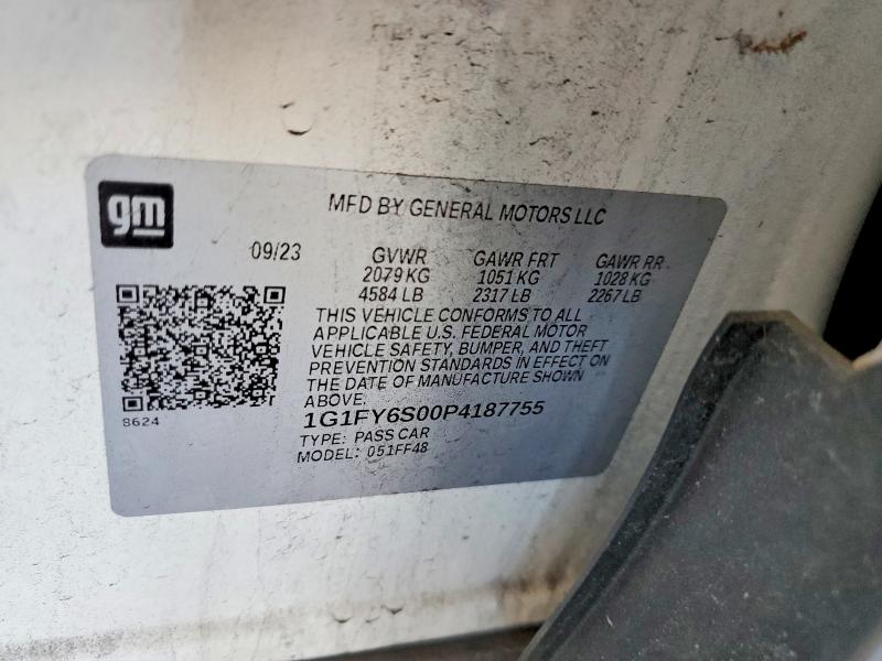 46367176 :رقم المزاد ، 1G1FY6S00P4187755 vin ، 2023 Chevrolet Bolt Euv مزاد بيع