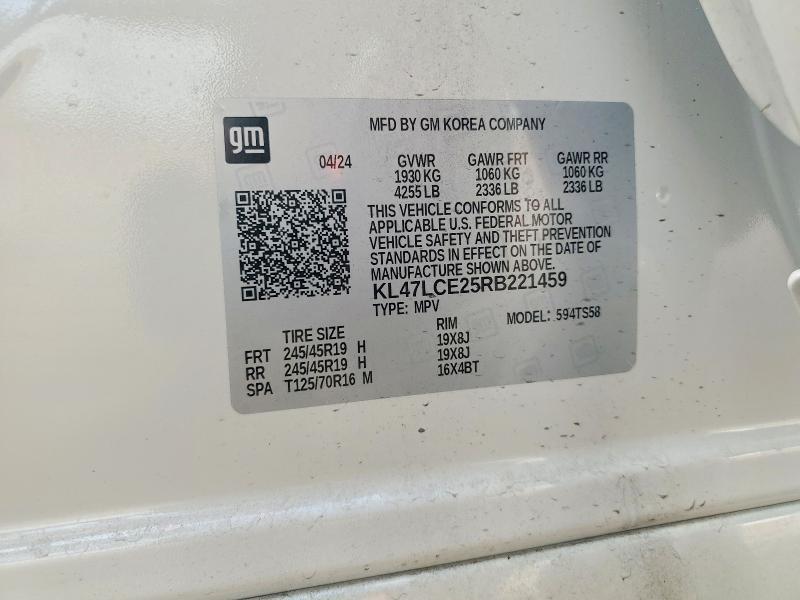 2024 Buick Envista მანქანა იყიდება აუქციონზე, vin: KL47LCE25RB221459, აუქციონის ნომერი: 79012605