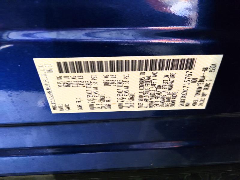 46099256 :رقم المزاد ، 5N1BT3AB2NC715767 vin ، 2022 Nissan Rogue مزاد بيع