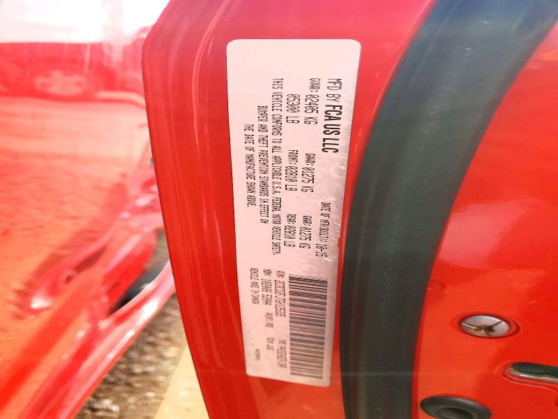 45828596 :رقم المزاد ، 2C3CDZFJ7GH125335 vin ، 2016 Dodge Challenger مزاد بيع