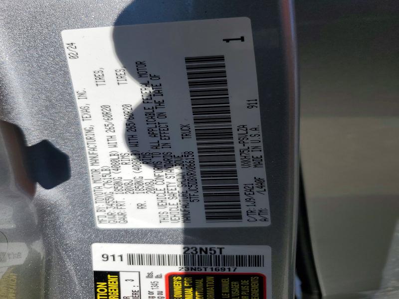 2024 Toyota Tundra მანქანა იყიდება აუქციონზე, vin: 5TFJC5DBXRX066158, აუქციონის ნომერი: 46648306
