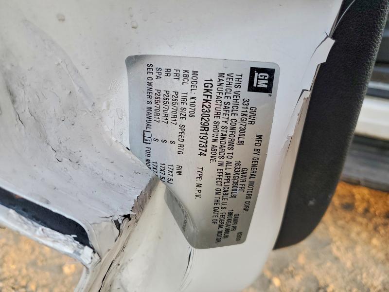 2009 Gmc Yukon მანქანა იყიდება აუქციონზე, vin: 1GKFK23029R197374, აუქციონის ნომერი: 41844776