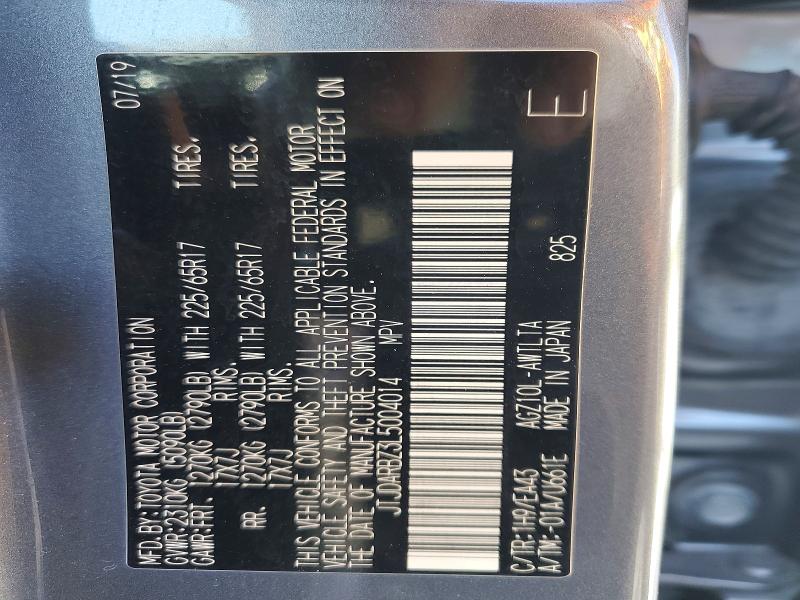 46171216 :رقم المزاد ، JTJDARBZ3L5004014 vin ، 2020 Lexus Nx 300 مزاد بيع