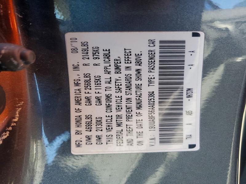 Aukcja sprzedaży 2010 Acura Tl, vin: 19UUA8F56AA025384, numer aukcji: 41842576