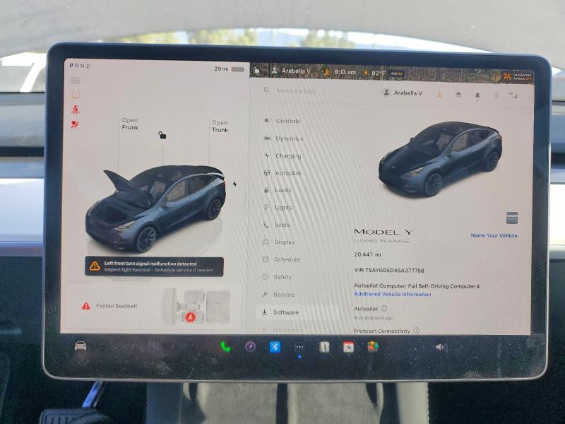 Продажа на аукционе авто 2025 Tesla Model Y, vin: 7SAYGDED4SA377758, номер лота: 45999926