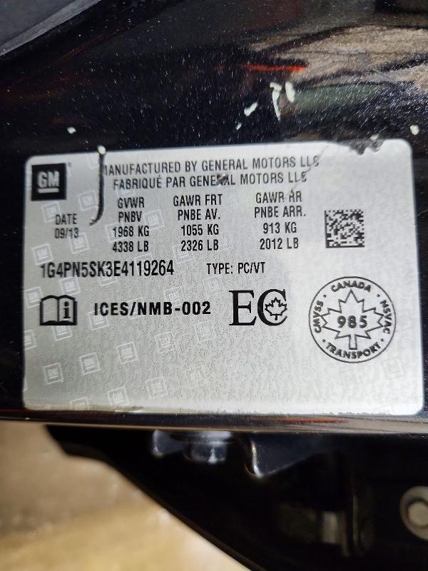 Продаж на аукціоні авто 2014 Buick Verano, vin: 1G4PN5SK3E4119264, номер лоту: 47571776