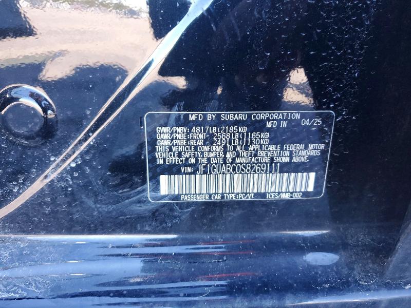 Продажа на аукционе авто 2025 Subaru Impreza, vin: JF1GUABC0S8269111, номер лота: 41969216