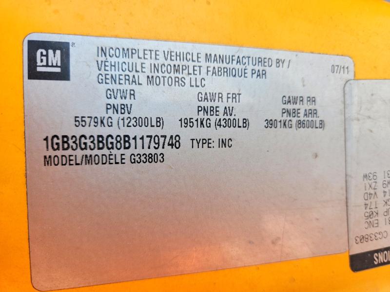 Aukcja sprzedaży 2011 Chev Express G3500, vin: 1GB3G3BG8B1179748, numer aukcji: 75954865