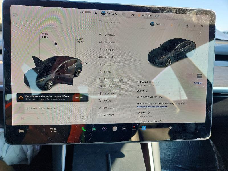 Aukcja sprzedaży 2020 Tesla Model 3, vin: 5YJ3E1EA2LF792938, numer aukcji: 46497746