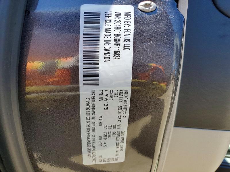 Продаж на аукціоні авто 2022 Chrysler Pacifica, vin: 2C4RC1BG8NR116834, номер лоту: 46644556