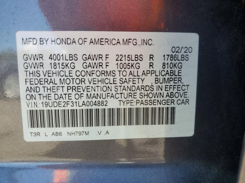 Aukcja sprzedaży 2020 Acura Ilx, vin: 19UDE2F31LA004882, numer aukcji: 47299126