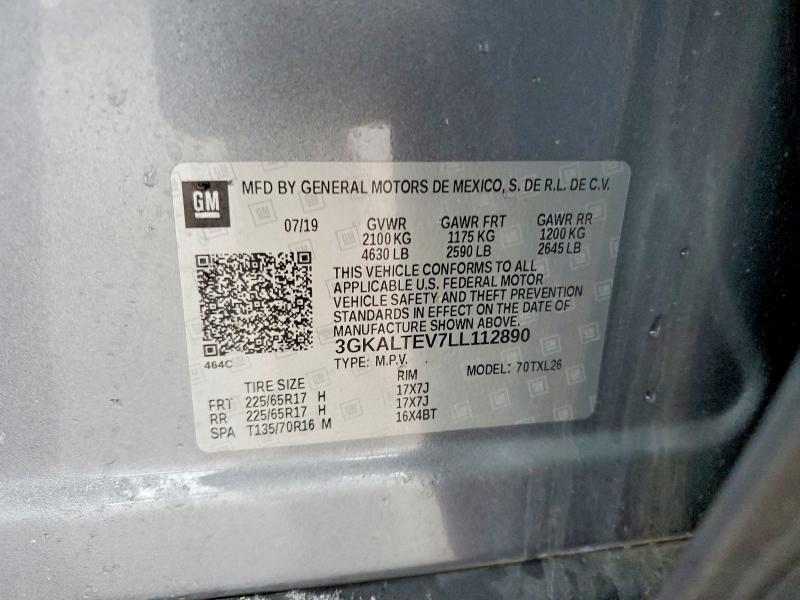 Aukcja sprzedaży 2020 Gmc Terrain, vin: 3GKALTEV7LL112890, numer aukcji: 46126066