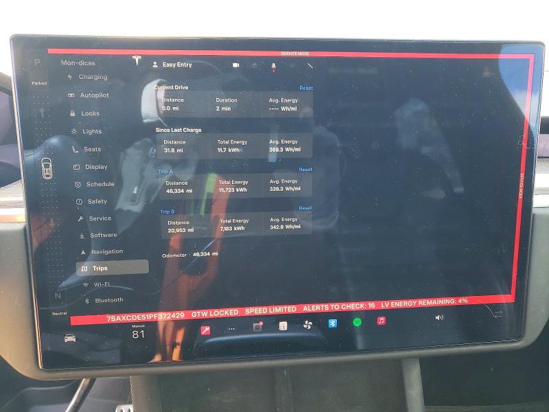 Продажа на аукционе авто 2023 Tesla Model X, vin: 7SAXCDE51PF372429, номер лота: 45631356