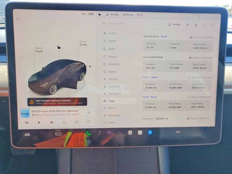 46232876 :رقم المزاد ، 5YJ3E1EA2NF372101 vin ، 2022 Tesla Model 3 مزاد بيع
