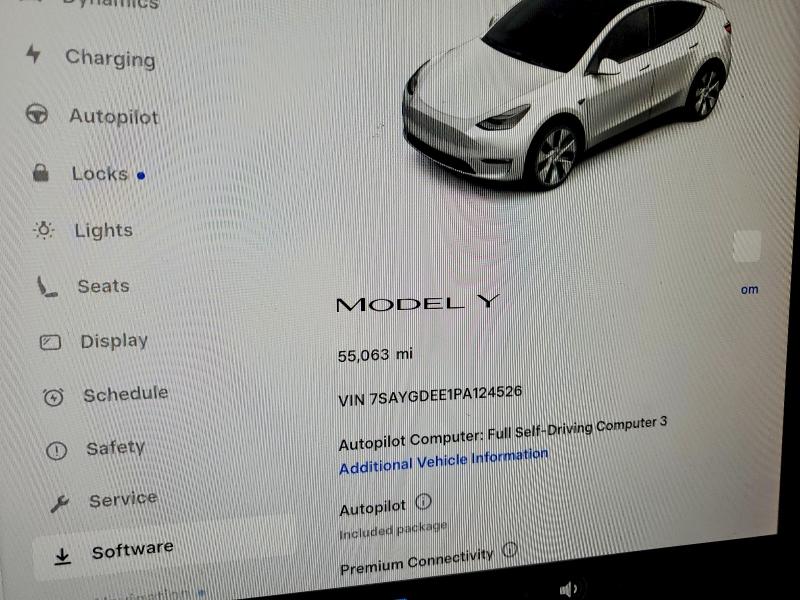47232566 :رقم المزاد ، 7SAYGDEE1PA124526 vin ، 2023 Tesla Model Y مزاد بيع