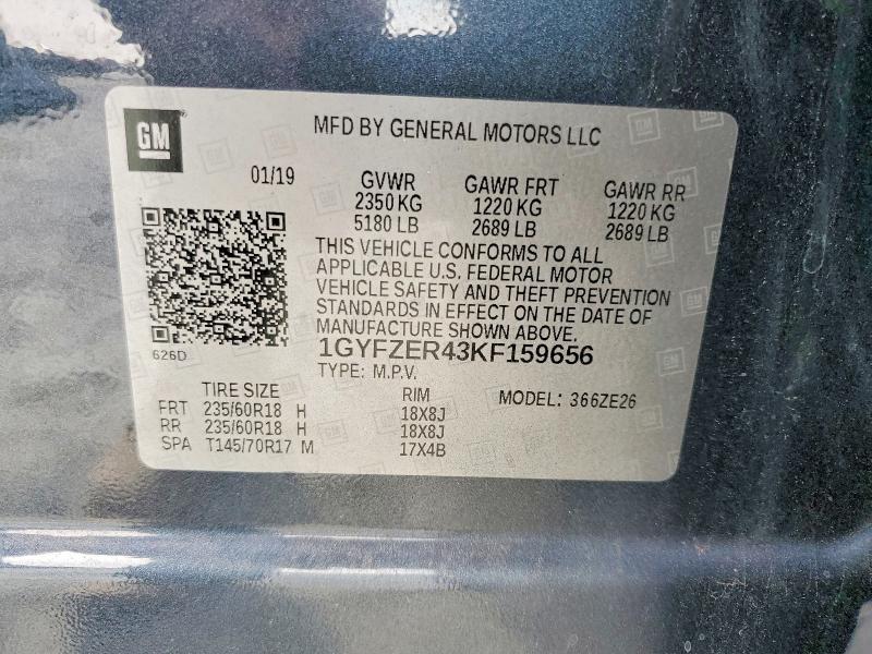 Продажа на аукционе авто 2019 Cadillac Xt4, vin: 1GYFZER43KF159656, номер лота: 79460785