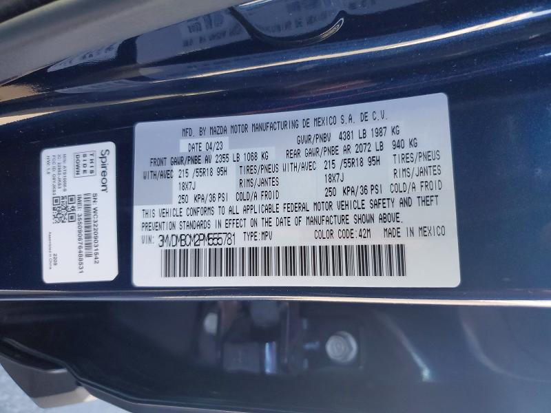 Aukcja sprzedaży 2023 Mazda Cx-30, vin: 3MVDMBCM2PM555781, numer aukcji: 79126045