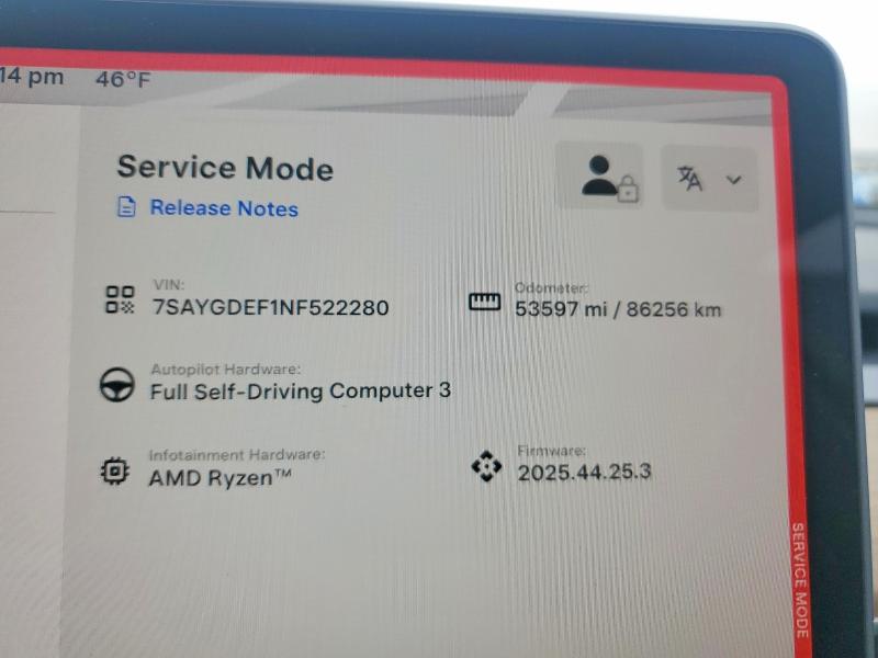 Aukcja sprzedaży 2022 Tesla Model Y, vin: 7SAYGDEF1NF522280, numer aukcji: 78717705