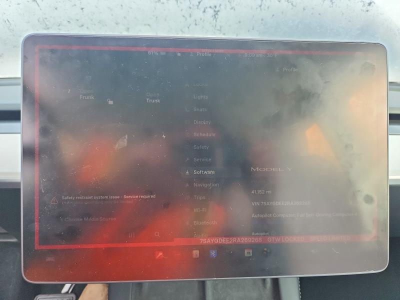45851636 :رقم المزاد ، 7SAYGDEE2RA269268 vin ، 2024 Tesla Model Y مزاد بيع