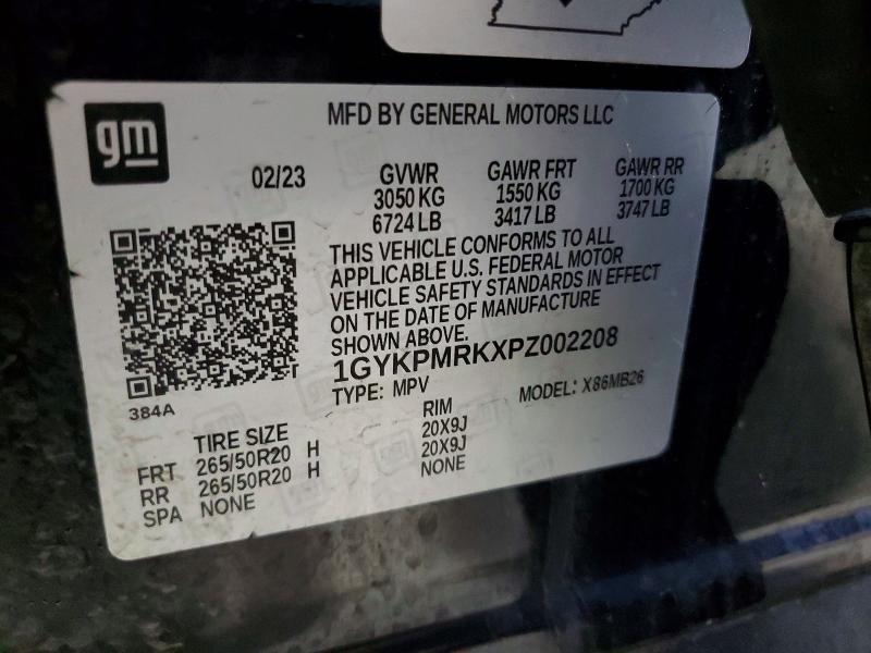 47062486 :رقم المزاد ، 1GYKPMRKXPZ002208 vin ، 2023 Cadillac Lyriq مزاد بيع