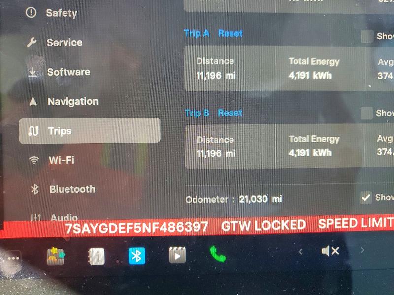 Продажа на аукционе авто 2022 Tesla Model Y, vin: 7SAYGDEF5NF486397, номер лота: 45733696
