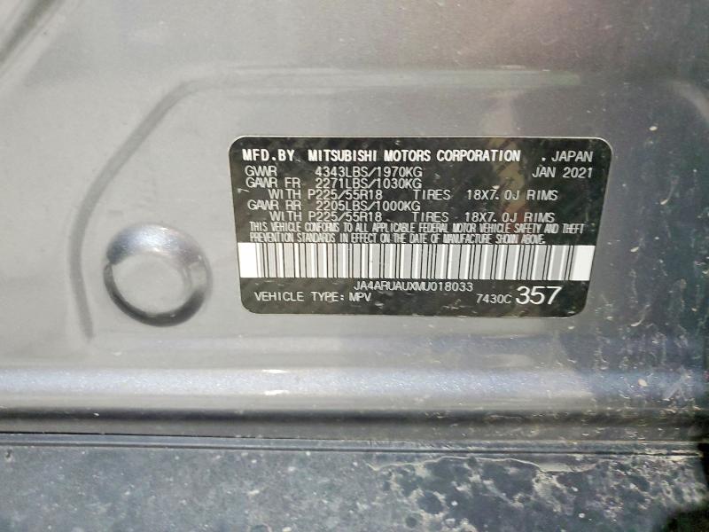 Продаж на аукціоні авто 2021 Mitsubishi Outlander Sport, vin: JA4ARUAUXMU018033, номер лоту: 45743826