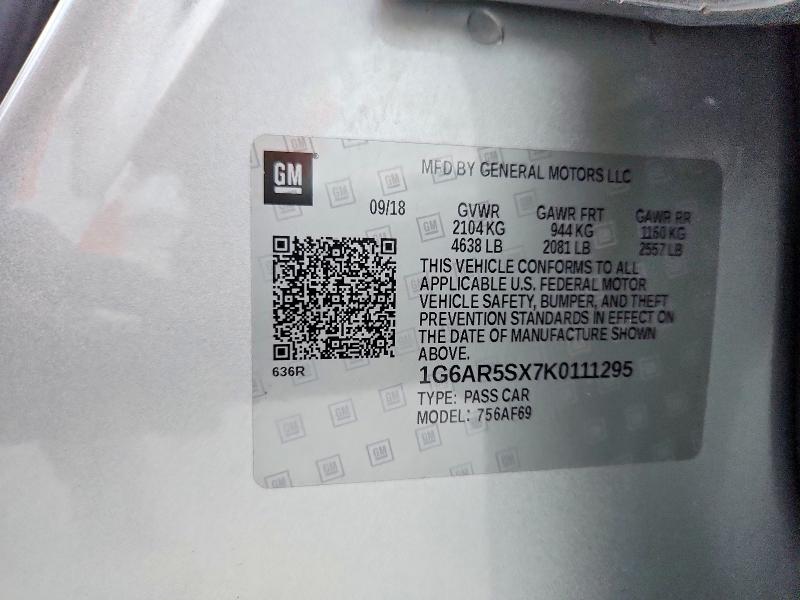 Продажа на аукционе авто 2019 Cadillac Cts, vin: 1G6AR5SX7K0111295, номер лота: 41601246