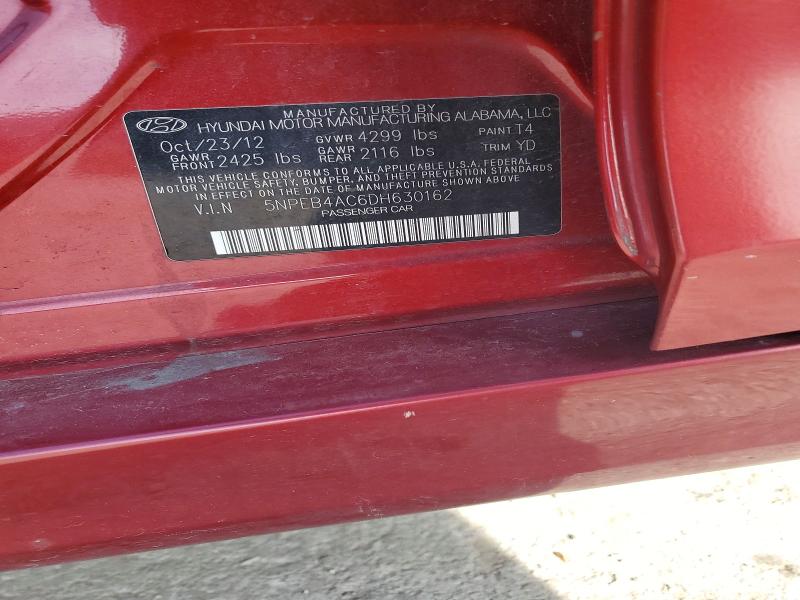 Продажа на аукционе авто 2013 Hyundai Sonata, vin: 5NPEB4AC6DH630162, номер лота: 46922286