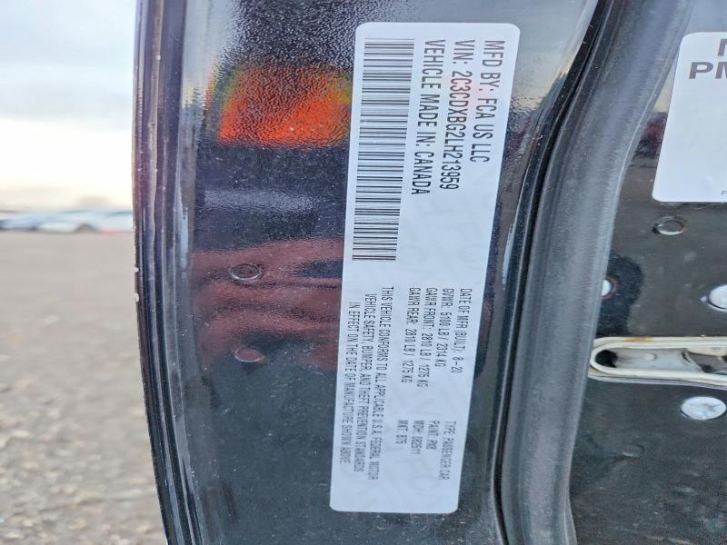 47301886 :رقم المزاد ، 2C3CDXBG2LH213959 vin ، 2020 Dodge Charger مزاد بيع