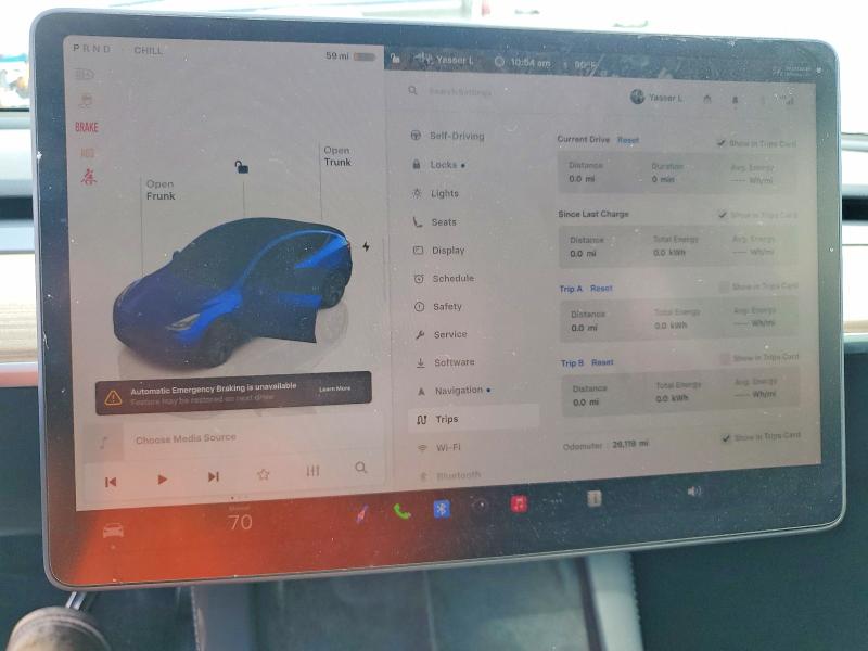 47256386 :رقم المزاد ، 7SAYGDED4SF249216 vin ، 2025 Tesla Model Y مزاد بيع