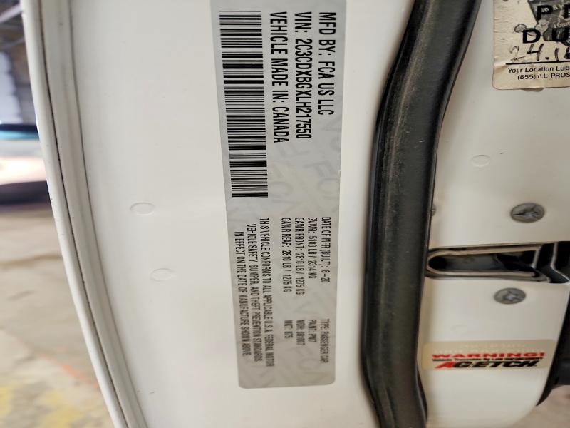 Продажа на аукционе авто 2020 Dodge Charger, vin: 2C3CDXBGXLH217550, номер лота: 79367565