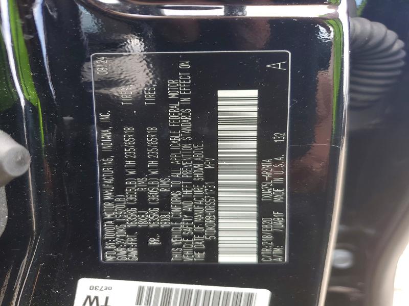 47928606 :رقم المزاد ، 5TDKDRBH0RS571731 vin ، 2024 Toyota Highlander مزاد بيع