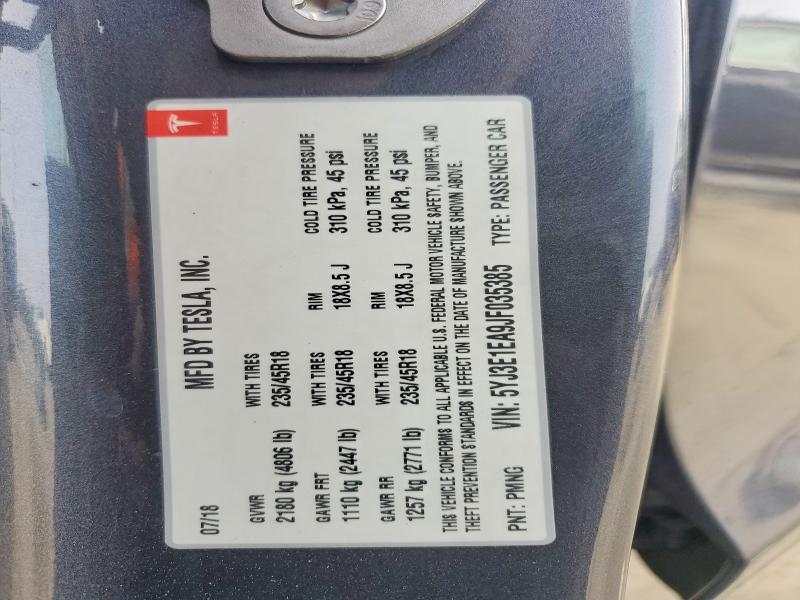 Продаж на аукціоні авто 2018 Tesla Model 3, vin: 5YJ3E1EA9JF035385, номер лоту: 47906696