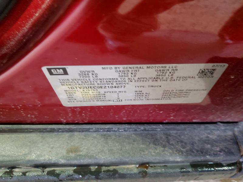 Продаж на аукціоні авто 2014 Gmc Sierra, vin: 1GTV2UEC9EZ104077, номер лоту: 46472026