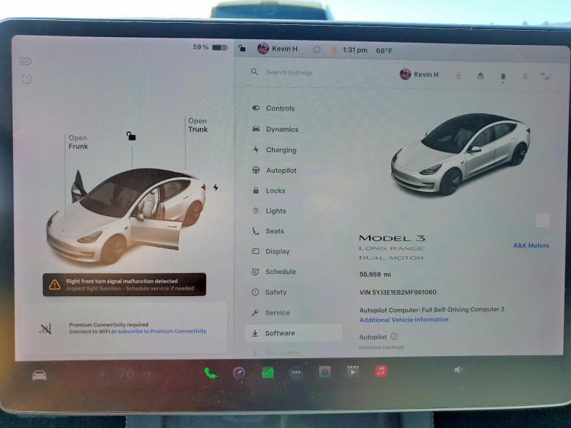 Продажа на аукционе авто 2021 Tesla Model 3, vin: 5YJ3E1EB2MF961060, номер лота: 41749596