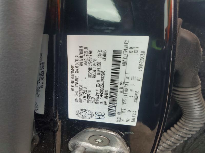 77708425 :رقم المزاد ، 1FMCU9DZ9LUB12285 vin ، 2020 Ford Escape مزاد بيع