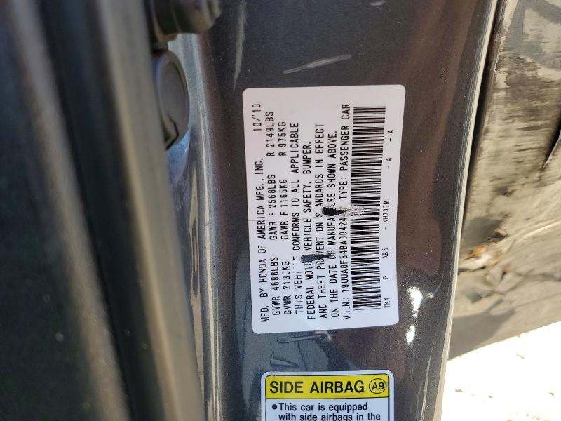Aukcja sprzedaży 2011 Acura Tl, vin: 19UUA8F54BA004244, numer aukcji: 41753866