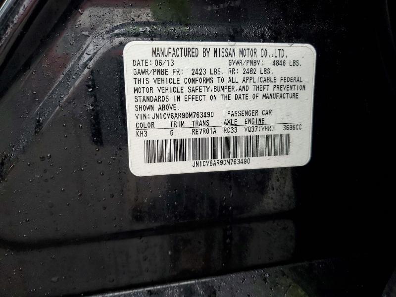 Aukcja sprzedaży 2013 Infiniti G37 Sedan, vin: JN1CV6AR9DM763490, numer aukcji: 79778735