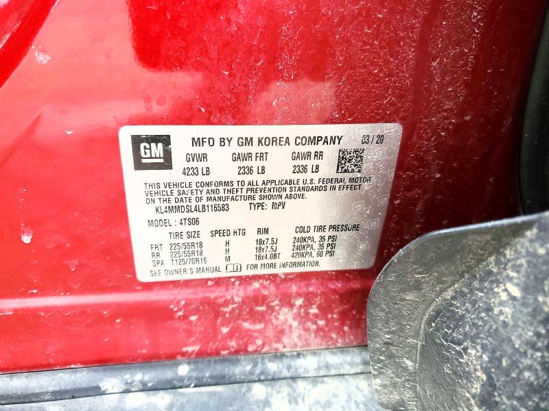 Auction sale of the 2020 Buick Encore Gx, vin: KL4MMDSL4LB116583, lot number: 45743746