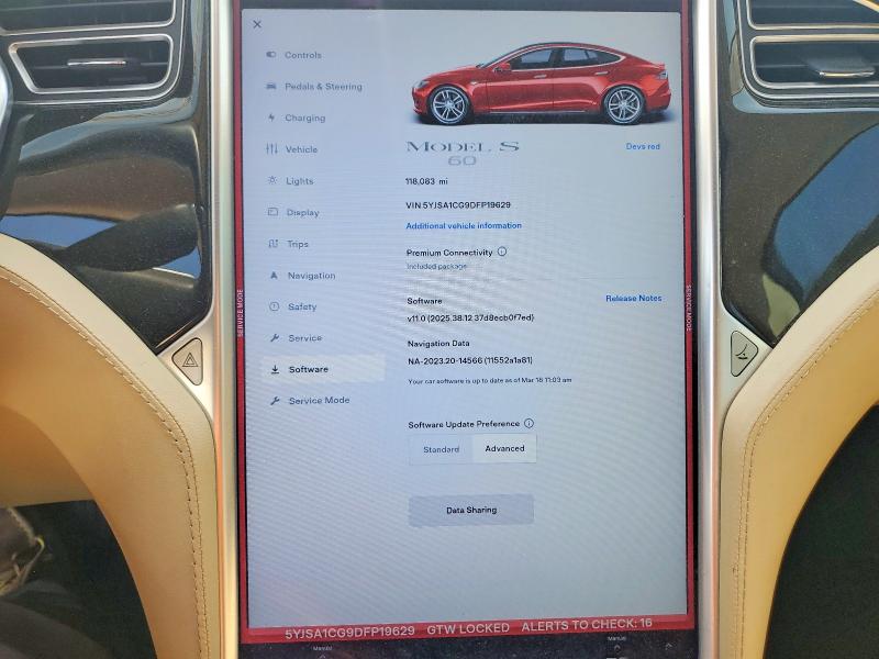 Продаж на аукціоні авто 2013 Tesla Model S, vin: 5YJSA1CG9DFP19629, номер лоту: 47917896