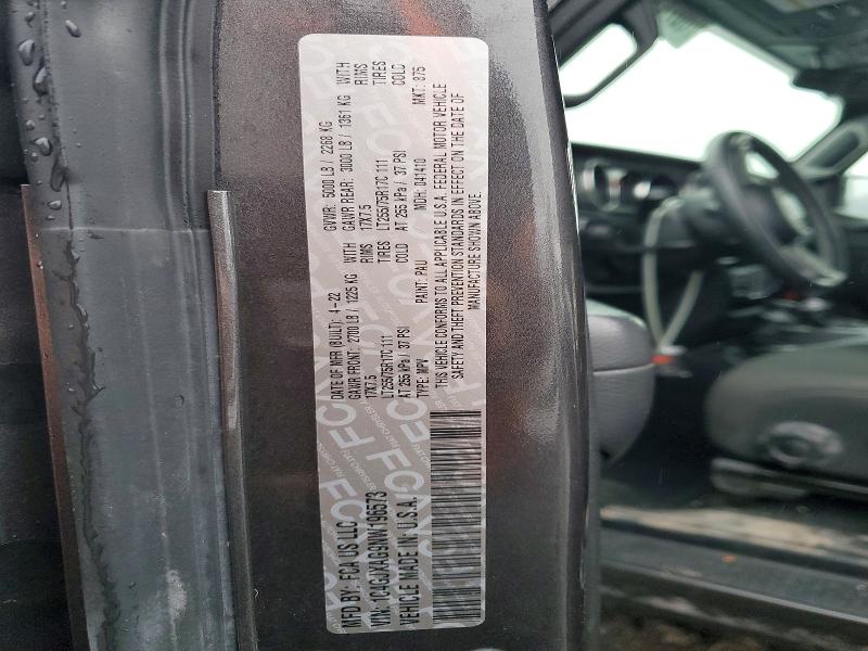 78672745 :رقم المزاد ، 1C4GJXAG9NW196573 vin ، 2022 Jeep Wrangler مزاد بيع