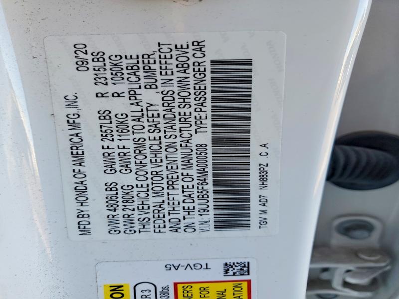 Продажа на аукционе авто 2021 Acura Tlx, vin: 19UUB5F64MA000508, номер лота: 48098066