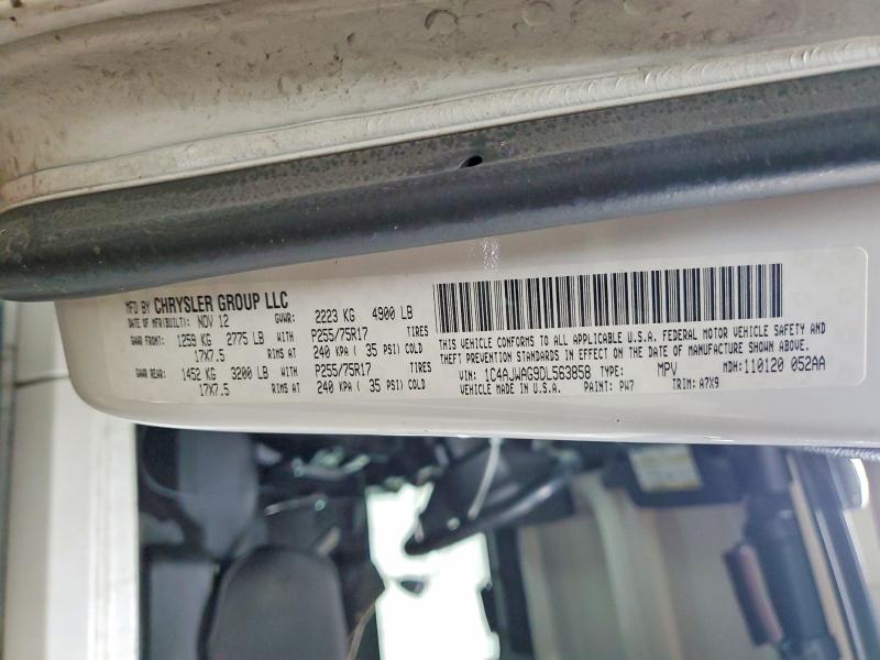 Aukcja sprzedaży 2013 Jeep Wrangler, vin: 1C4AJWAG9DL563858, numer aukcji: 79752185