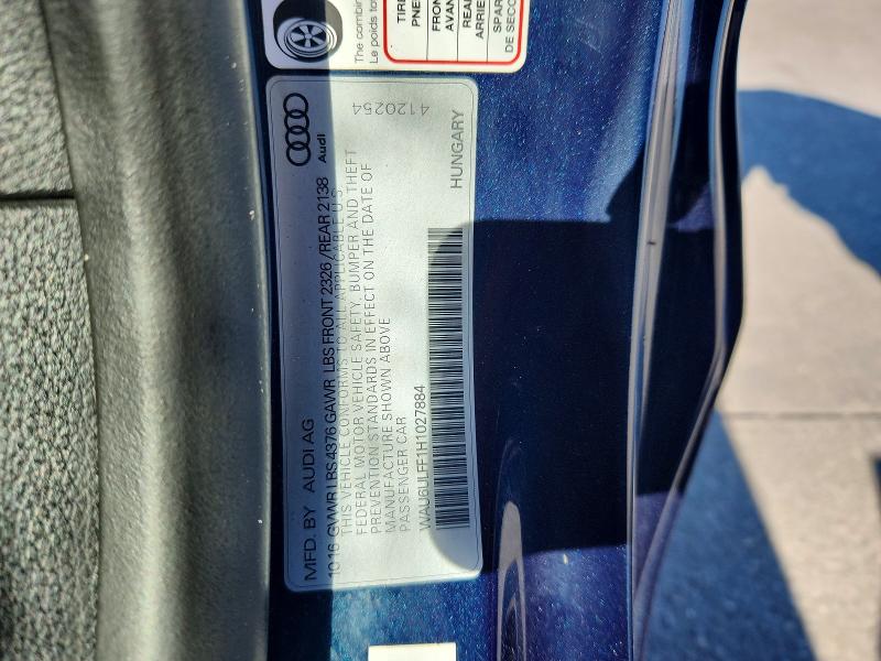 Aukcja sprzedaży 2017 Audi A3, vin: WAU6ULFF1H1027884, numer aukcji: 79576495