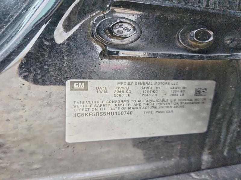 Продажа на аукционе авто 2017 Cadillac Ct6, vin: 1G6KF5RS5HU158740, номер лота: 45925036