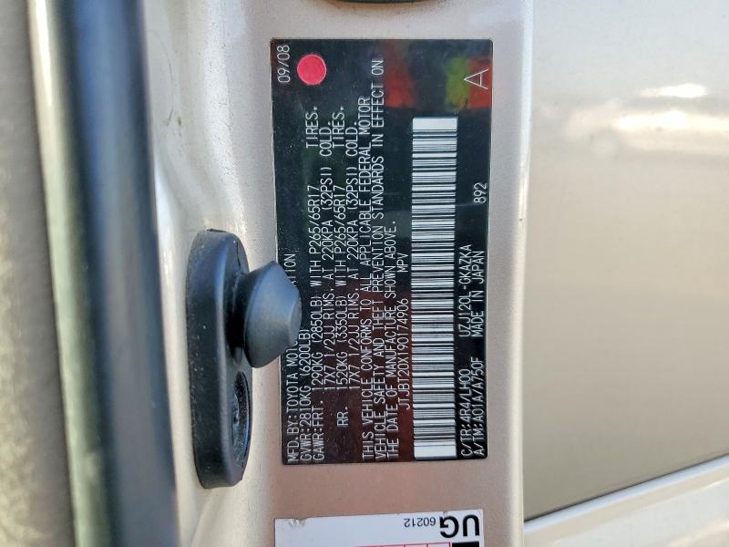 Продаж на аукціоні авто 2009 Lexus Gx 470, vin: JTJBT20X190174906, номер лоту: 45678936