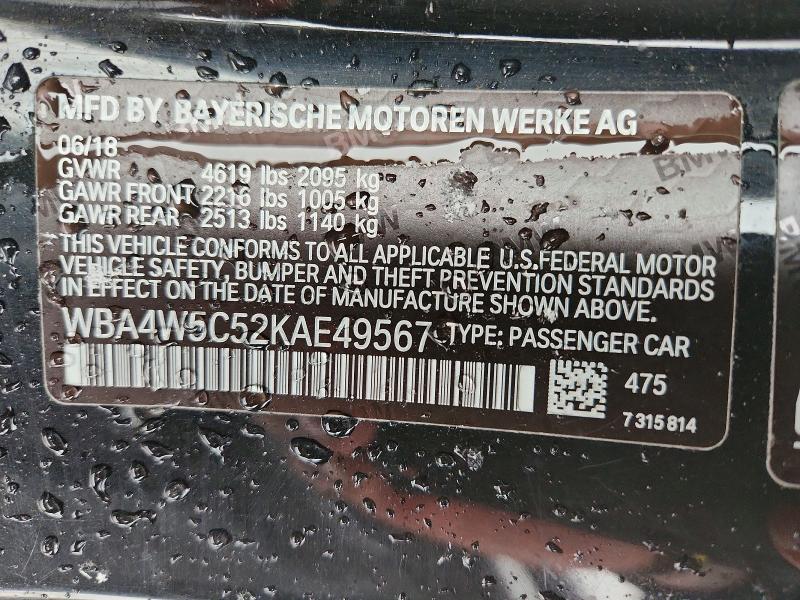 Продажа на аукционе авто 2019 Bmw 430xi, vin: WBA4W5C52KAE49567, номер лота: 76952305